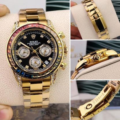Chronograph Daytona Gold & Diamonds Men'S Watch